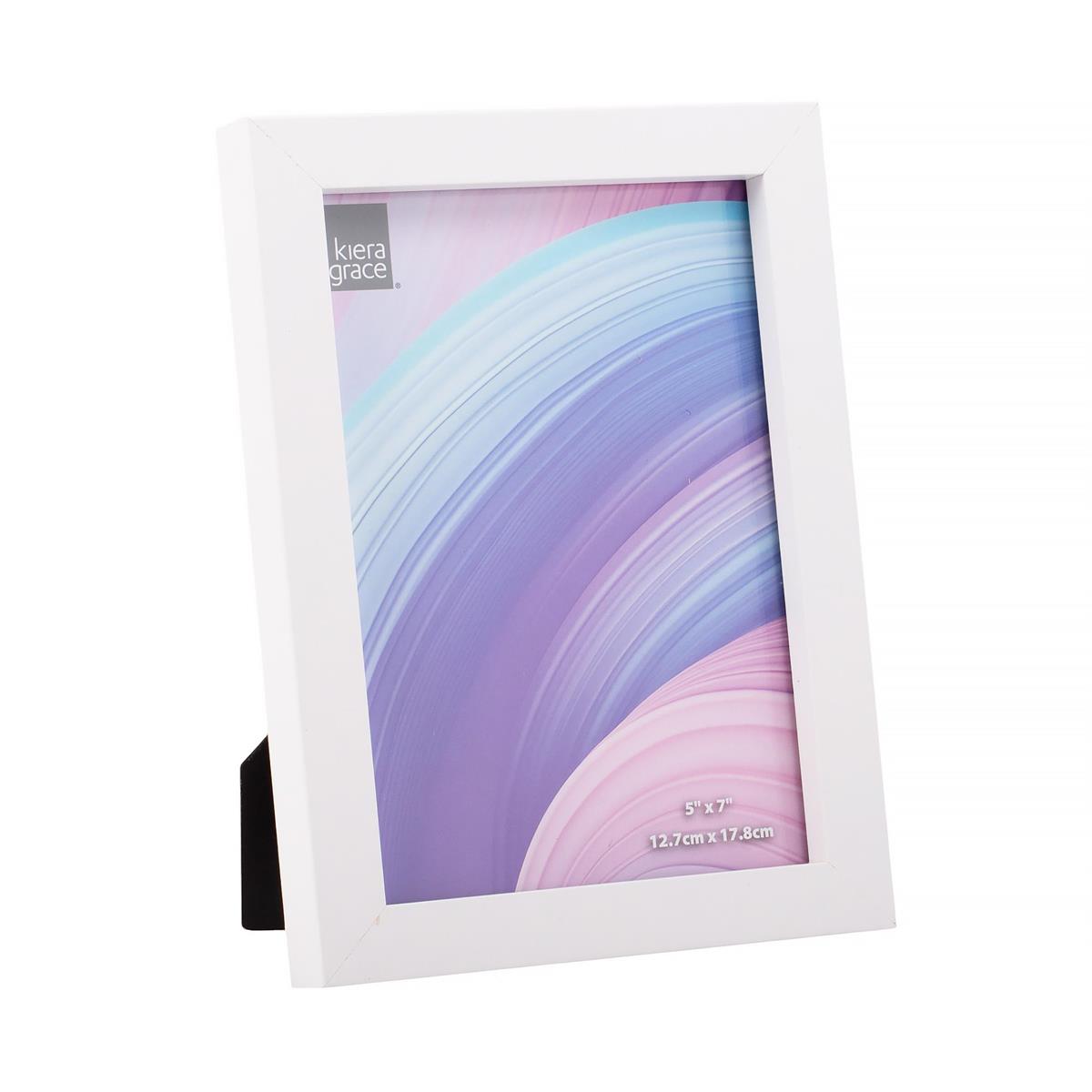 FRAME CONTEMPO WH WOOD 5X7IN
