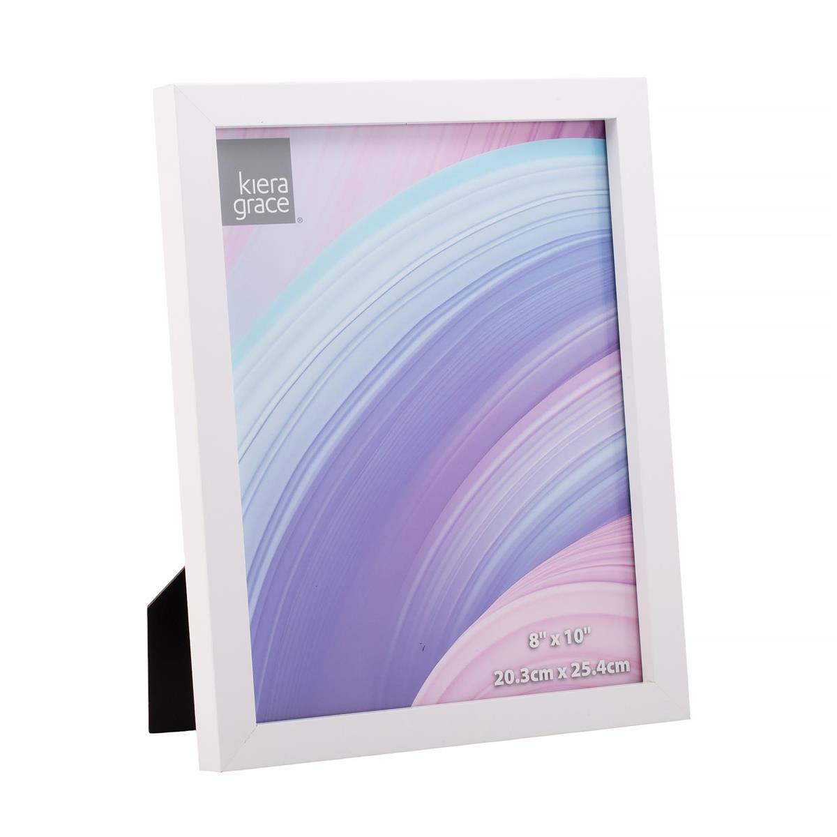 FRAME CONTEMP WH WOOD 8X10IN