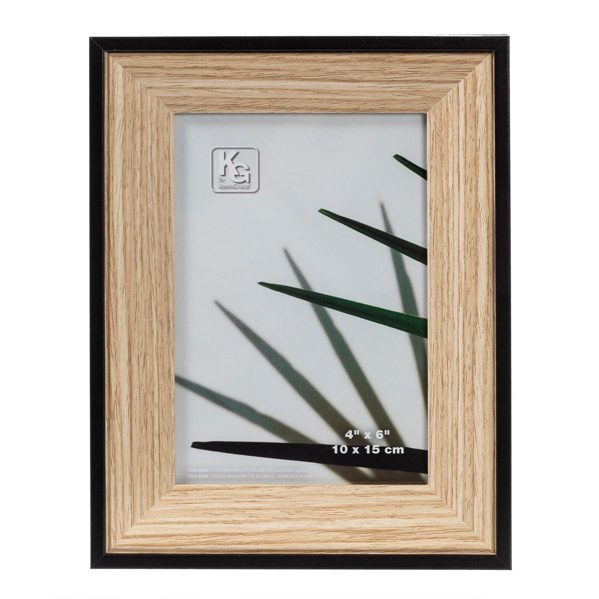 FRAME ALDER BLK/NAT 4X6IN